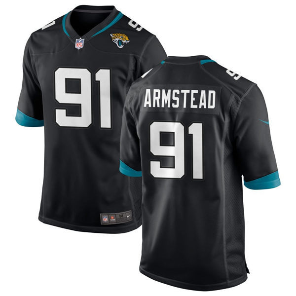 Mens Jacksonville Jaguars #91 Arik Armstead Nike Black Vapor Untouchable Limited Jersey