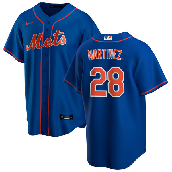 Mens New York Mets #28 J. D. Martinez Nike Royal Orange Alternate Limited Player Jersey
