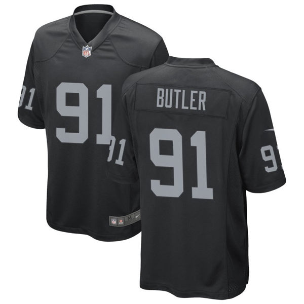 Youth Las Vegas Raiders #91 Matthew Butler Nike Black Limited Jersey