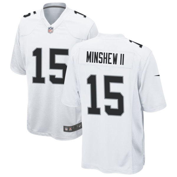Men's Las Vegas Raiders #15 Gardner Minshew II Nike White Vapor Untouchable Limited Player Jersey