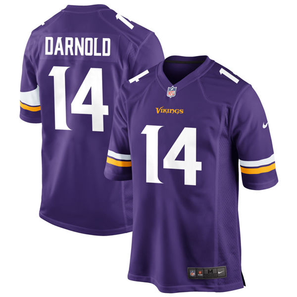 Men's Minnesota Vikings #14 Sam Darnold Nike Purple Vapor Untouchable Limited Palyer Jersey