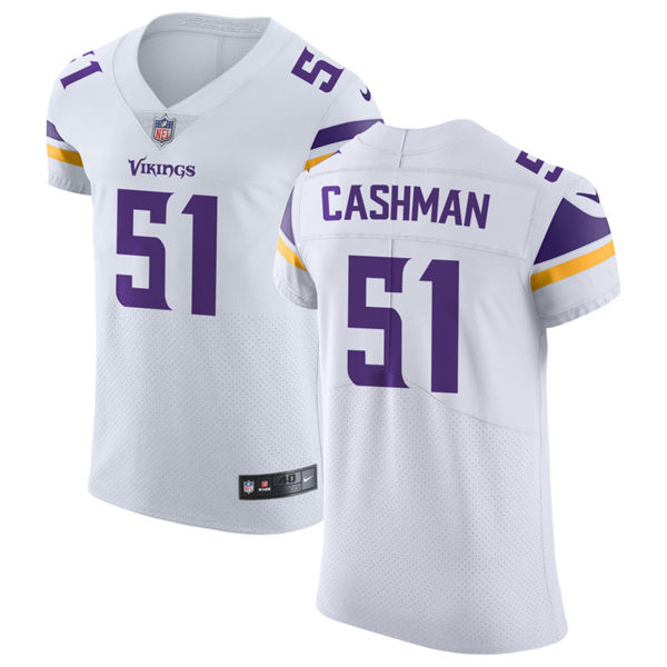 Men's Minnesota Vikings #51 Blake Cashman Nike White Vapor Untouchable Limited Palyer Jersey
