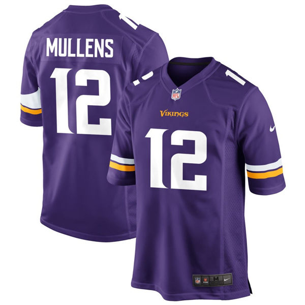 Men's Minnesota Vikings #12 Nick Mullens Nike Purple Vapor Untouchable Limited Palyer Jersey