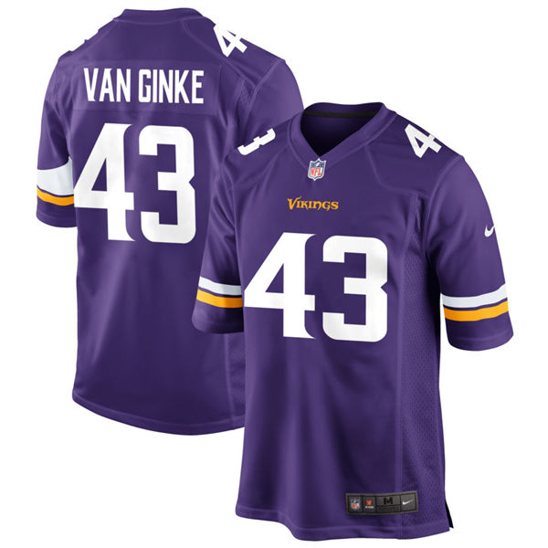 Men's Minnesota Vikings #43 Andrew Van Ginkel Nike Purple Vapor Untouchable Limited Palyer Jersey
