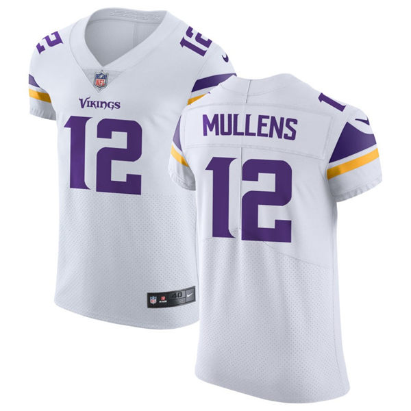Men's Minnesota Vikings #12 Nick Mullens Nike White Vapor Untouchable Limited Palyer Jersey