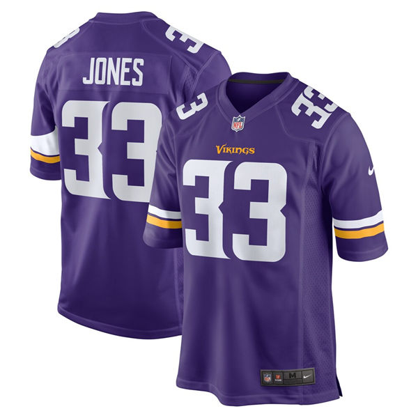 Men's Minnesota Vikings #33 Aaron Jones Nike Purple Vapor Untouchable Limited Palyer Jersey