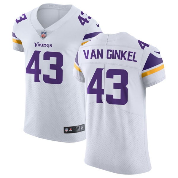 Men's Minnesota Vikings #43 Andrew Van Ginkel Nike White Vapor Untouchable Limited Palyer Jersey