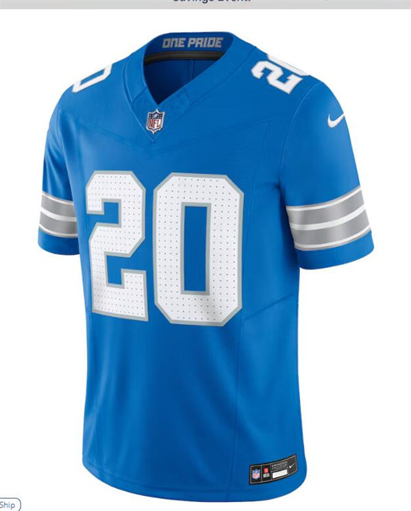 Mens Youth Detroit Lions Custom Nike 2024 Blue Vapor F.U.S.E. Limited Jersey