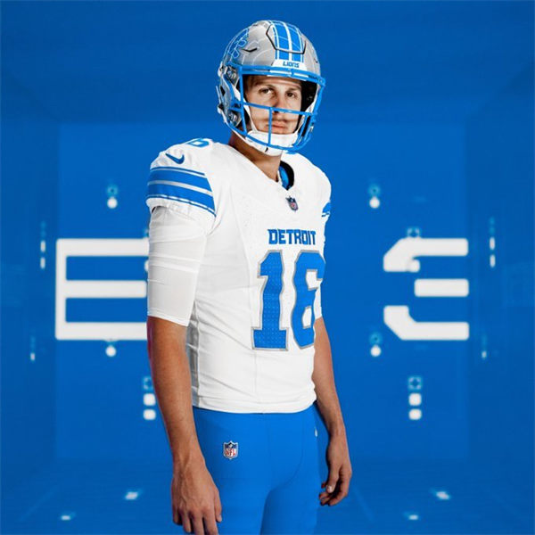 Youth Detroit Lions #16 Jared Goff Nike 2024 White Limited Jersey