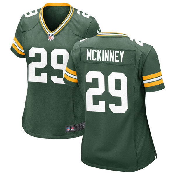 Womens Green Bay Packers #29 Xavier McKinney Green Limited Jersey