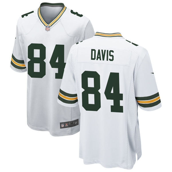 Mens Green Bay Packers #84 Tyler Davis Nike Home White 2023 F.U.S.E. Vapor Limited Jersey