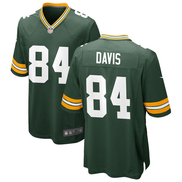 Mens Green Bay Packers #84 Tyler Davis Nike Green Vapor Limited Player Jersey