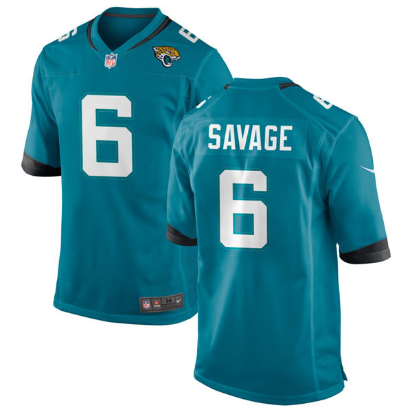 Mens Jacksonville Jaguars #6 Darnell Savage Nike Teal Alternate Vapor Untouchable Limited Jersey