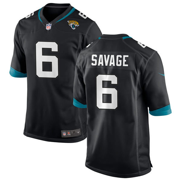 Mens Jacksonville Jaguars #6 Darnell Savage Nike Black Vapor Untouchable Limited Jersey