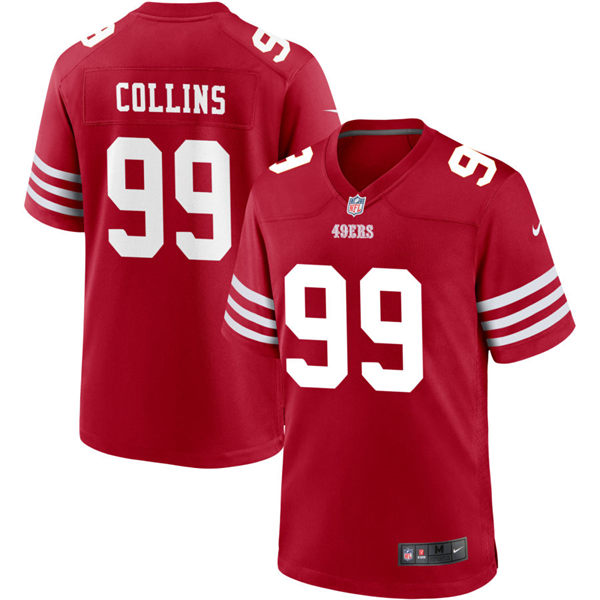 Mens San Francisco 49ers #99 Maliek Collins Nike Scarlet 2023 F.U.S.E. Vapor Limited Jersey