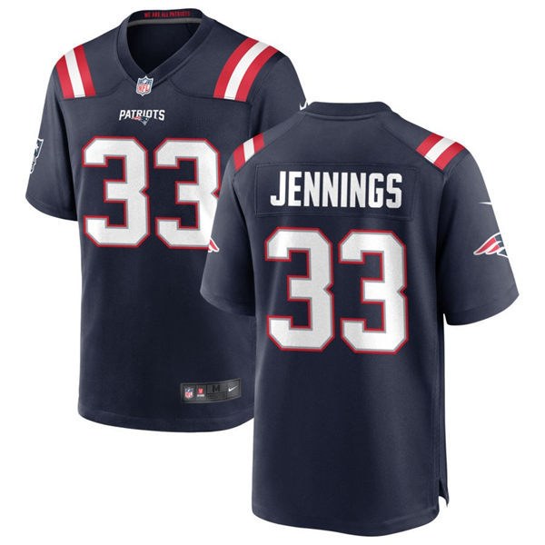 Mens New England Patriots #33 Anfernee Jennings Nike Navy Vapor Untouchable Limited Jersey