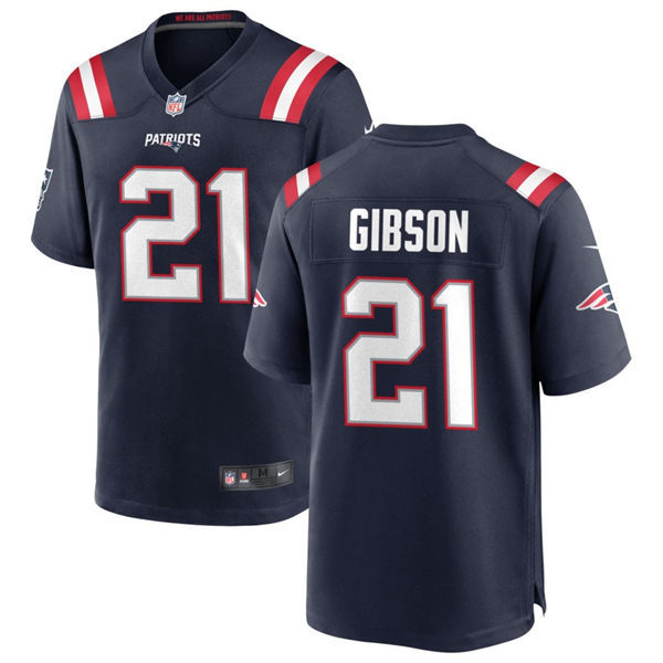 Mens New England Patriots #21 Antonio Gibson Nike Navy Vapor Untouchable Limited Jersey