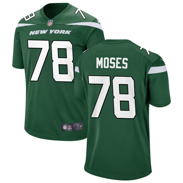 Men's New York Jets #78 Morgan Moses Nike Gotham Green Vapor Limited Jersey