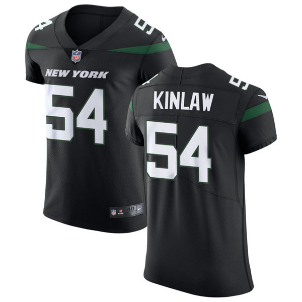 Men's New York Jets #54 Javon Kinlaw Nike Stealth Black Alternate Limited Jersey