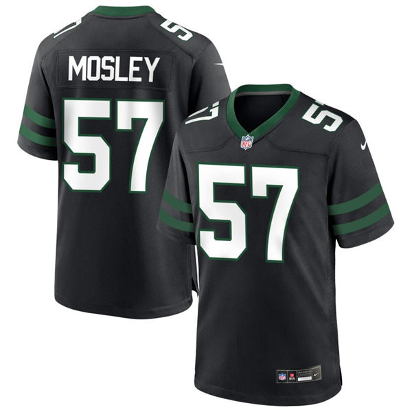 Men's New York Jets #57 C. J. Mosley Nike Black Alternate Legacy Game Jersey