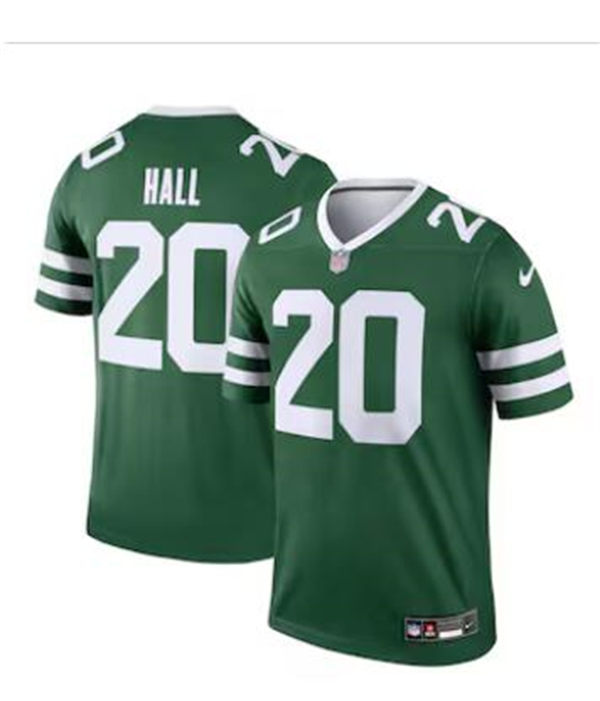 Men's New York Jets #20 Breece Hall Nike Green Legacy Game Jersey