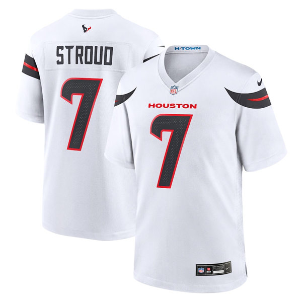 Men's Houston Texans #7 CJ Stroud Nike 2024 White Vapor Limited Player Jersey