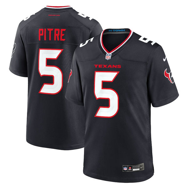 Men's Houston Texans #5 Jalen Pitre Nike 2024 Navy Alternate F.U.S.E. Limited Player Jersey