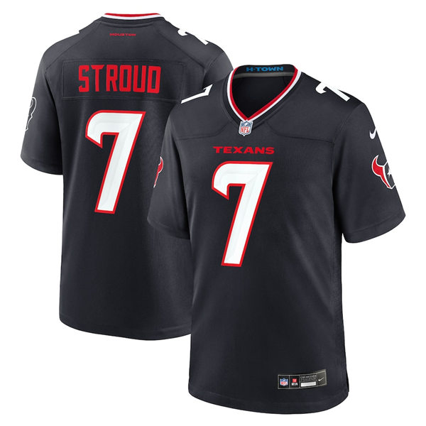 Men's Houston Texans #7 CJ Stroud Nike 2024 Navy Alternate F.U.S.E. Limited Player Jersey