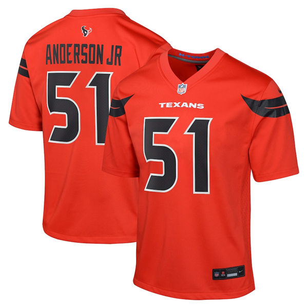 Youth Houston Texans #51 Will Anderson Jr.  Nike 2024 Red Alternate Limited Jersey
