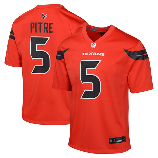 Youth Houston Texans #5 Jalen Pitre Nike 2024 Red Alternate Limited Jersey