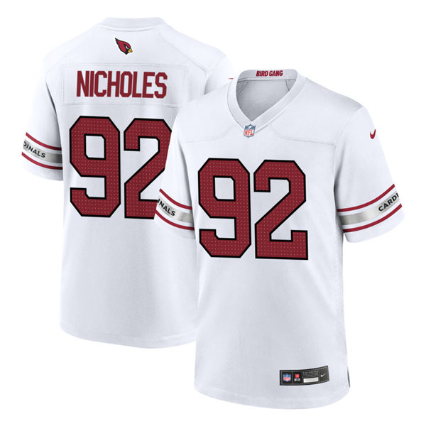 Mens Arizona Cardinals #92 Bilal Nicholes White Vapor F.U.S.E. Limited Jersey