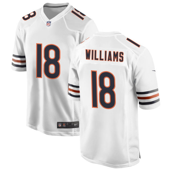 Mens Chicago Bears #18 Caleb Williams Nike White Vapor Untouchable Limited Jersey