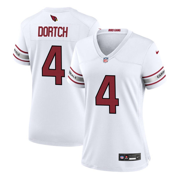 Womens Arizona Cardinals #4 Greg Dortch  White Limited Jersey