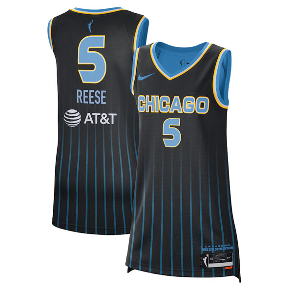 Mens Youth Chicago #5 Sky Angel Reese Nike Black Explorer Edition Victory Player Jersey