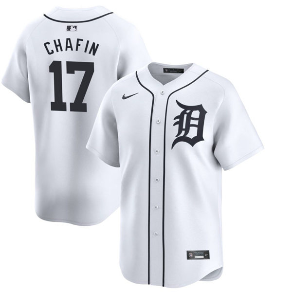 Men's Detroit Tigers #17 Andrew Chafin Nike White Home Limited Player Jersey