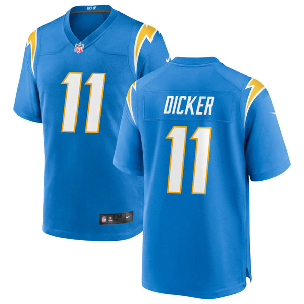 Men's Los Angeles Chargers #11 Cameron Dicker Nike Powder Blue Vapor Limited Player Jersey