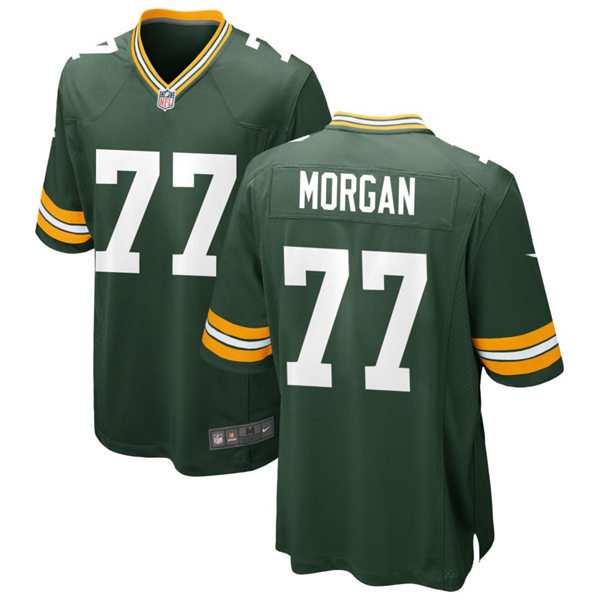 Mens Green Bay Packers #77 Jordan Morgan Nike Green Vapor Limited Player Jersey