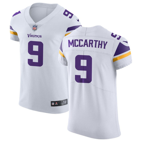 Men's Minnesota Vikings #9 J.J. McCarthy Nike White Vapor Untouchable Limited Palyer Jersey