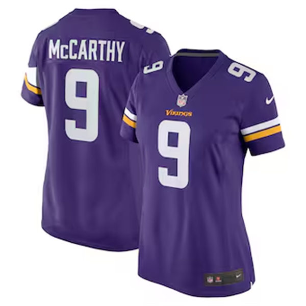Women's Minnesota Vikings #9 J. J. McCarthy Nike Purple Limited Palyer Jersey