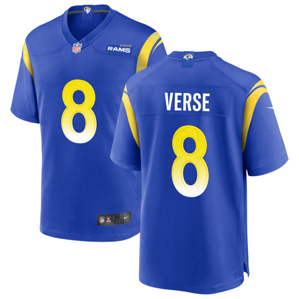 Mens Los Angeles Rams #8 Jared Verse Nike Royal Vapor Untouchable Limited Jersey