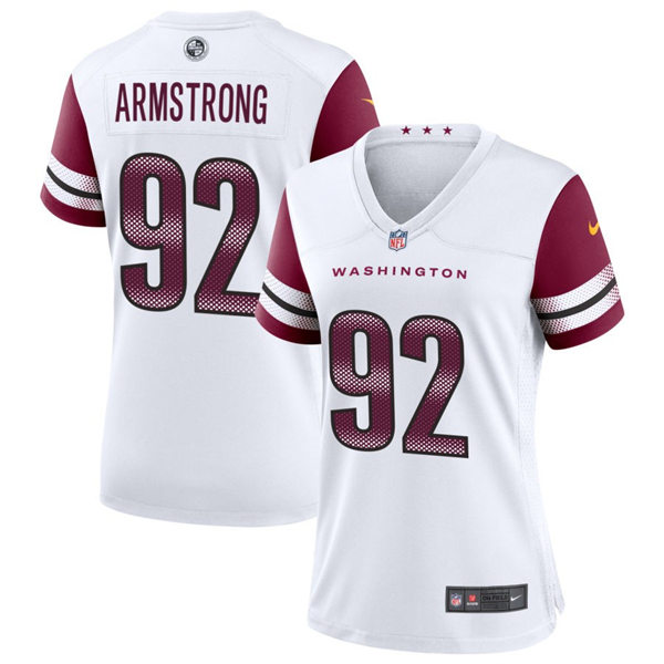 Womens Washington Commanders #92 Dorance Armstrong Nike White Away Limited Jersey