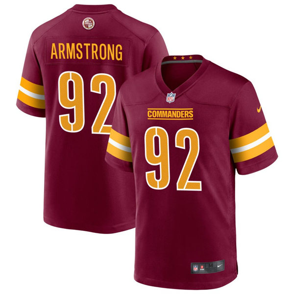 Mens Washington Commanders #92 Dorance Armstrong Nike Burgundy Team Color Vapor Limited Jersey