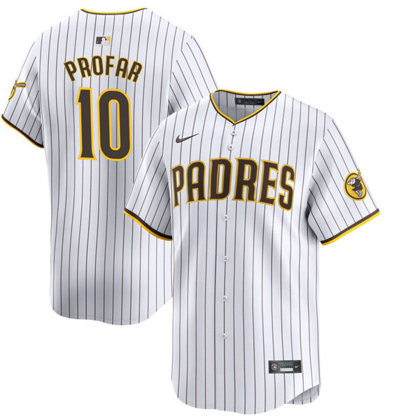 Mens San Diego Padres #10 Jurickson Profar Nike Home White Limited Jersey