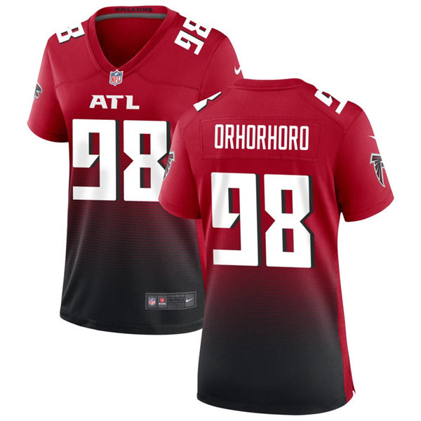 Women's Atlanta Falcons #98 Ruke Orhorhoro Nike Red 2nd Alternate Limited Jersey