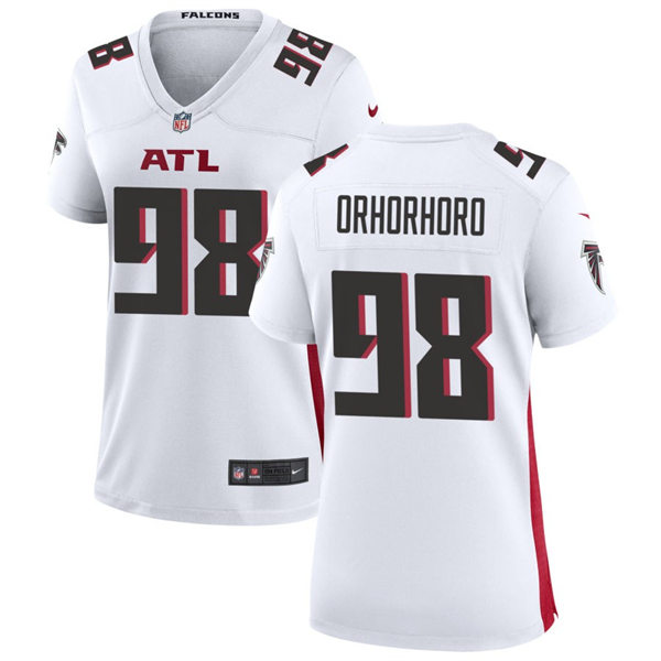 Women's Atlanta Falcons #98 Ruke Orhorhoro Nike White Limited Jersey