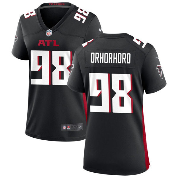 Women's Atlanta Falcons #98 Ruke Orhorhoro Nike Black Limited Jersey