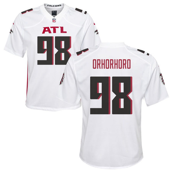 Youth Atlanta Falcons #98 Ruke Orhorhoro Nike White Limited Jersey