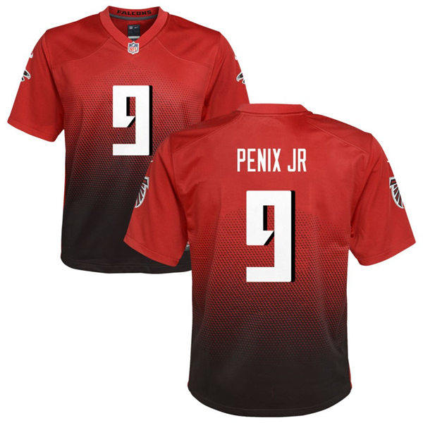 Youth Atlanta Falcons #9 Michael Penix Jr. Nike Red 2nd Alternate Limited Jersey