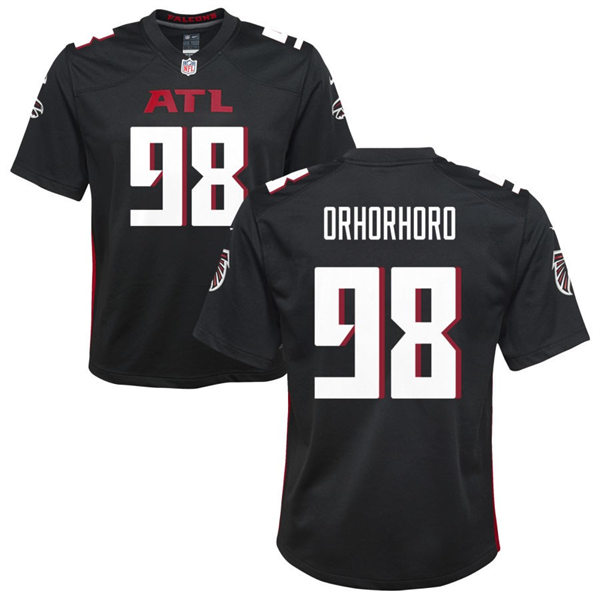 Youth Atlanta Falcons #98 Ruke Orhorhoro Nike Black Limited Jersey