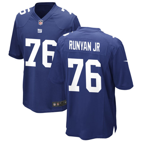 Youth New York Giants #76 Jon Runyan Jr. Nike Royal Limited Jersey